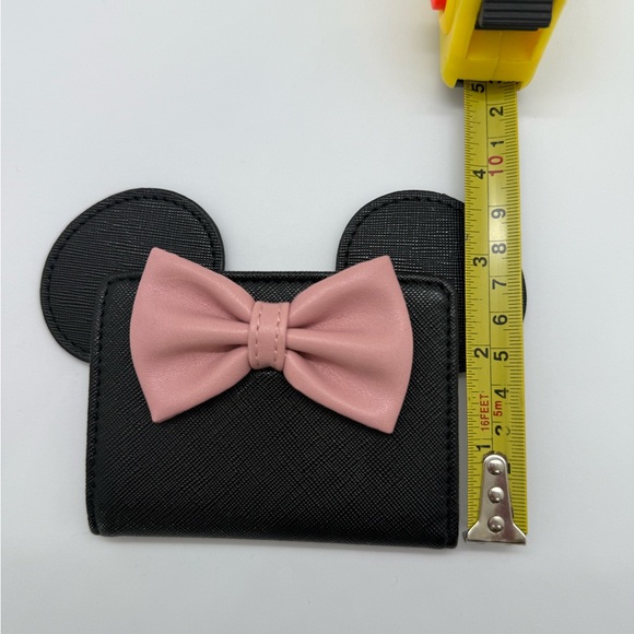 Loungefly Minnie Mouse themed wallet with ears and pink bow. - Picture 5 of 5